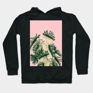 Modern House plant in pink 12, Abstract Plant Art Hoodie